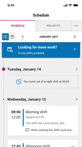 ORTEC Employee Self Service 7 screenshot