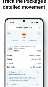 Pakketten Tracker－pkge Mobiel screenshot