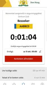 Parkeren Den Haag screenshot