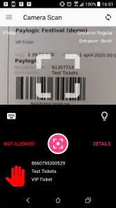 Paylogic Scanning screenshot
