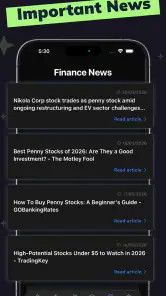 Penny Stocks AI Screener Bot screenshot