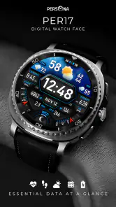 PER17 Digital Watch Face screenshot