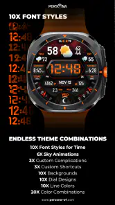 PER17 Digital Watch Face screenshot