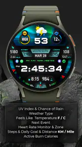 PER27 Galaxy Digital WatchFace screenshot