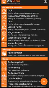 phyphox screenshot