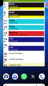 Ploegen werk agenda - FlexR screenshot