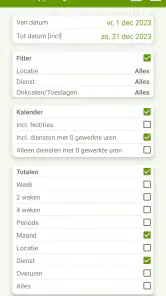 PloegenDienst agenda (FlexR) screenshot