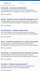 Politie Nieuws NL screenshot