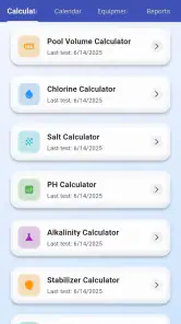 Pool Chemical Calculator screenshot