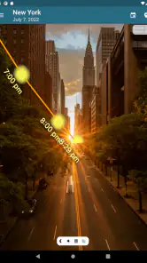 Positie van de zon screenshot