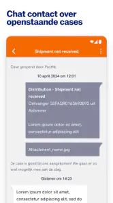 PostNL Zakelijk screenshot
