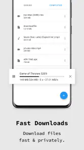 Privé browser app screenshot