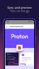 Proton Drive: cloudopslag screenshot