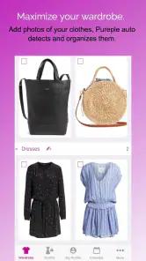 Pureple AI Outfit Planner screenshot