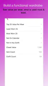 Pureple AI Outfit Planner screenshot
