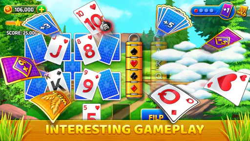 Pyramid Solitaire - Farm Trip screenshot