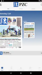 PZC - Digitale krant screenshot