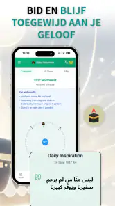 Qibla-richting: Gebedstijden screenshot