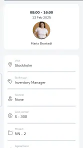 Quinyx Mobile screenshot