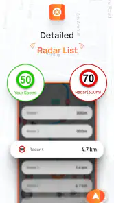 Radar, hud, snelheidscamera screenshot