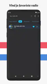 Radio Nederland: Radio FM app screenshot