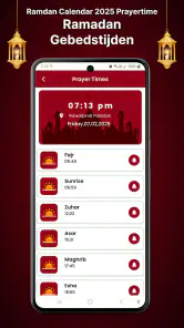 Ramadan 2025 Kalender screenshot