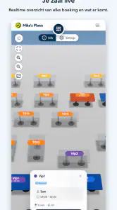 Restaurant reserveren screenshot