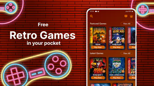 Retro Games 90s Emulator screenshot