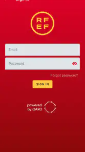 RFEF Tickets screenshot