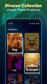 Ringtone App voor Android screenshot