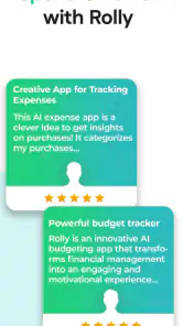 Rolly: AI Budget Money Tracker screenshot