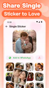 Romantic Love Stickers for WA screenshot