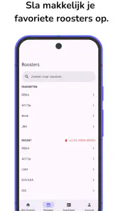 Roosterinfo screenshot