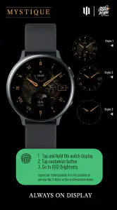 S4U Mystique - Gold watch face screenshot