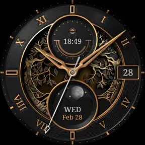 S4U Mystique - Gold watch face screenshot
