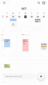 Samsung Agenda screenshot