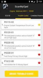 ScanMyOpel screenshot