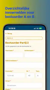Schadeformulier App screenshot