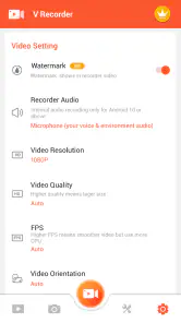 Schermrecorder en video-editor screenshot