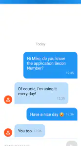 Secondary Number screenshot