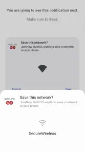 SecureW2 JoinNow screenshot