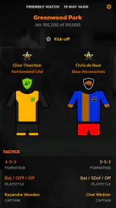 Sidelines Football Manager screenshot