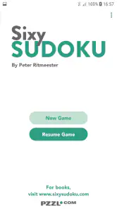 Sixy Sudoku screenshot