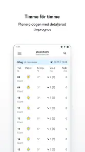 SMHI Väder screenshot
