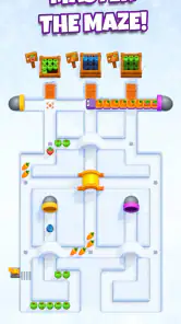 Snacky Dash: Food Maze Puzzle screenshot
