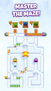 Snacky Dash: Food Maze Puzzle screenshot