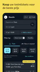 SNCF Connect: Treinen & routes screenshot
