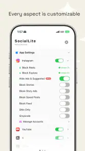 Sociallite -Block Reels&Shorts screenshot