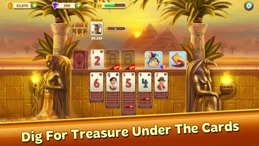 Solitaire Treasure Hunt screenshot