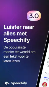 Speechify tekst naar spraak screenshot